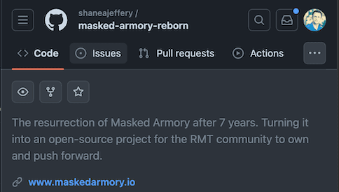 Part 1: Resurrecting Masked Armory